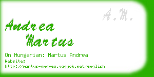 andrea martus business card